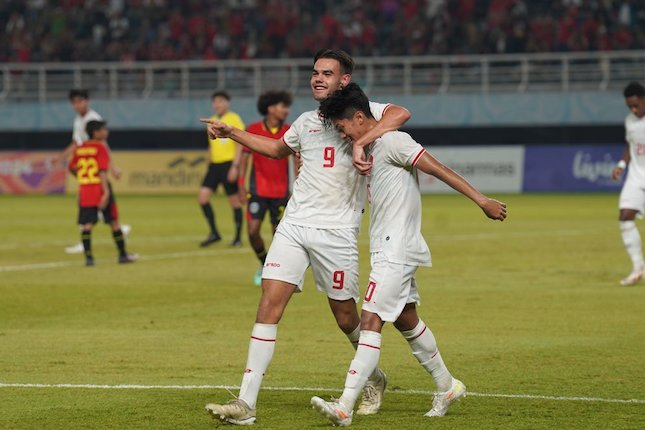 Ekspresi Jens Raven ketika membela Timnas Indonesia pada laga Piala AFF U-19 2024 (c) PSSI